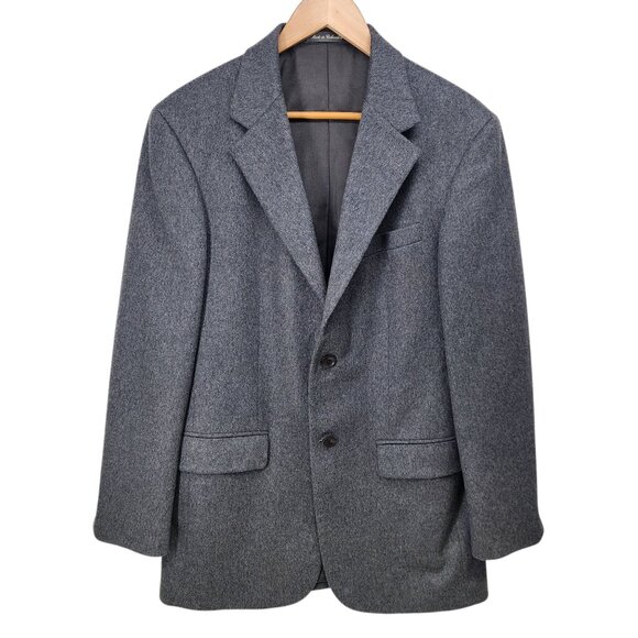Oscar De La Renta Mens‎ Gray Wool Cashmere Blend Blazer 38R - Picture 1 of 9